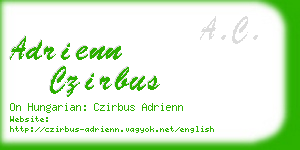 adrienn czirbus business card